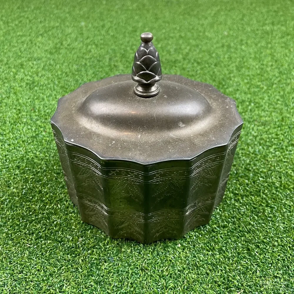 Vintage 1991 Godinger Silver Plated Jewelry Trinket Box